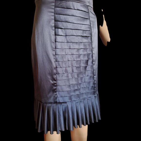 BCBGeneration Stylish Satiny Dress for Evening, Formal, or Wedding Wear - Picture 8 of 14